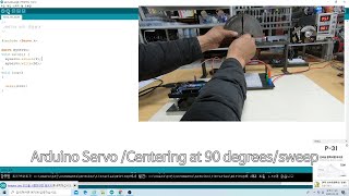 Arduino Servo ProjectCentering at 90 degreessweep [upl. by Ayaros]