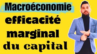 Efficacité marginale du capital [upl. by Richela]