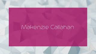 Makenzie Callahan  appearance [upl. by Pylle]