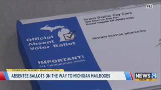 Absentee ballots on the way to mailboxes around Michigan [upl. by Conroy]