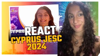 REACT Maria Pissarides  Crystal Waters Chipre Junior Eurovision 2024 [upl. by Gianna765]