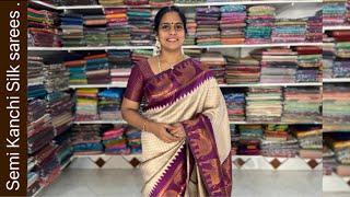 Semi Kanchipuram sarees Apavaranam 23 November 2024 [upl. by Rohpotsirhc]