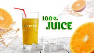 Juice Opener  After Effects Template  ★ AE Templates [upl. by Jahdiel]