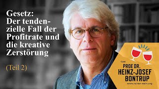 Der tendenzielle Fall der Profitrate und die kreative Zerstörung  Prof HeinzJosef Bontrup [upl. by Verity939]