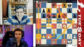 Online PROCEDURE GM Daniel Naroditsky vs GM Vladimir Kramnik [upl. by Hnahk]