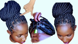 🔥🔥🔥Box Braids  No rubber bands  Use crochet Knotless Box Braids Best for Beginners [upl. by Itsyrc]