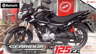 Hero Glamour Xtec 125 All New Features  New Glamour Xtech Disc Brake Review [upl. by Xanthus391]