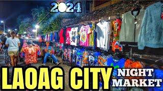 【4K】LAOAG CITY NIGHT MARKET  WALKING TOUR JANUARY 2024 [upl. by Rudyard]