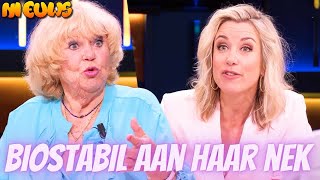 Tineke de Nooij verschijnt aan Op1tafel met BioStabil om haar nek [upl. by Berne]