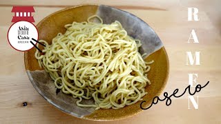 Como Hacer Fideos de Ramen  How to Make Ramen Noodles from Scratch [upl. by Adivad]