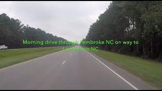 NORTH CAROLINA BACKROADS  Morning drive through Pembroke NC to Lumberton NC  ASMR [upl. by Ot]