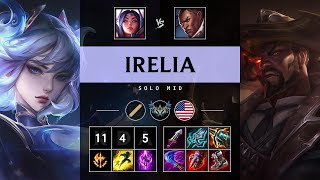 Irelia Mid vs Lucian Triple Kill Legendary  NA Challenger Patch 1417 [upl. by Holmann685]