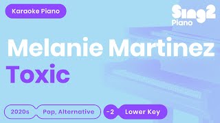 Melanie Martinez Britney Spears  Toxic Lower Key Karaoke Piano [upl. by Artied]