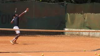 Prajnesh Gunneswarans practice session with Prithivi Sekhar in Anna UniversityChennai [upl. by Hatch]