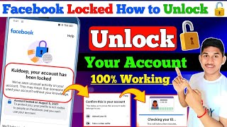 Your Account has been Locked Facebook 🔓  How to Unlock Facebook Account  Unlock Facebook Profile [upl. by Adnohsak]