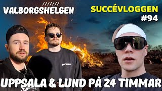 VALBORGSHELGEN  Uppsala vs Lund på 24 timmar VLOGG 94 [upl. by Naejeillib]