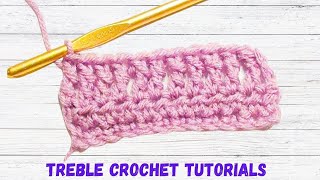 Crochet Treble Stitch  Increase And Decrease Crochet Stitches Step By Step [upl. by Anohr930]