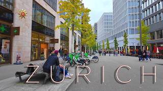 ZURICH SWITZERLAND ⚜️ EUROPAALLEE 4K HDR Walking tour along Newest district in the city [upl. by Ynnaffit100]