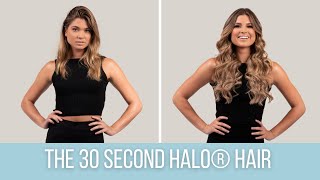 30 Second Halo Hair Extensions NEW  ZALA Hair [upl. by Aneehsit]