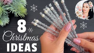 8 IDEAS 💥 EASY Christmas Decorations 2024 Christmas Crafts [upl. by Anrapa]