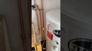 Direct invented hot water heater install plumber coppertubing plumbing pipework [upl. by Delamare]