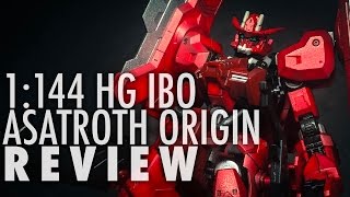 1144 HG Gundam Astaroth Origin Gundam Iron Blooded Orphans  REVIEW [upl. by Larrad]