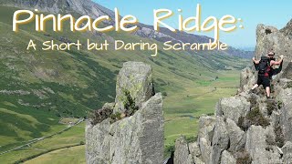 Pinnacle Ridge Grade 2 Scramble in Snowdonia  Drone Footage [upl. by Eldora]