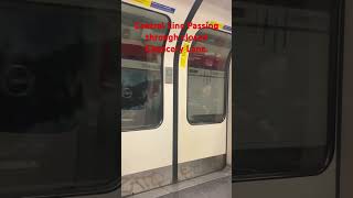 Central Line passing through closed Chancery Lane shorts london train railway central tube [upl. by Dawkins]