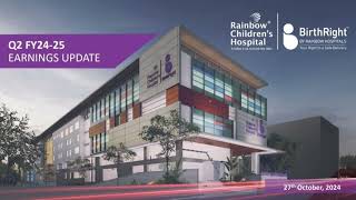 Rainbow Childrens Medicare Ltd Earnings Conference call for Q2 FY 20242025 [upl. by Assirac378]