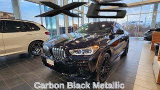 NEW ARRIVAL 2023 BMW X6 xDrive40i Carbon Black Metallic on Silverstone [upl. by Aisyla804]