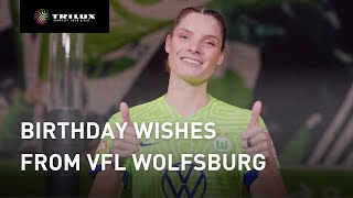 Dominique Janssen sends birthday wishes from Wolfsburg  TRILUX [upl. by Chatterjee]