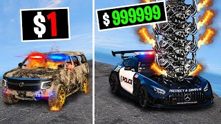 Upgrading Cheapest to Expensive Cop Car on GTA 5 RP [upl. by Iam106]