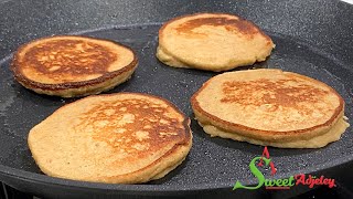 OATMEAL BANANA PANCAKES RECIPE A DELICIOUSLY HEALTHY BREAKFAST IN UNDER 10 MINUTES  GLUTENFREE [upl. by Schulein]