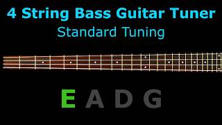 4 String Bass Guitar Tuner  Standard Tuning [upl. by Sitto]