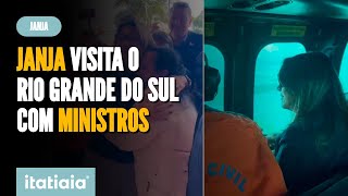 APÃ“S POLÃŠMICA JANJA VISITA O RIO GRANDE DO SUL AO LADO DE MINISTROS [upl. by Astrix]