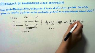 PROBLEMA 1 DE PROPORCIONALIDAD COMPUESTA HD [upl. by Hera660]