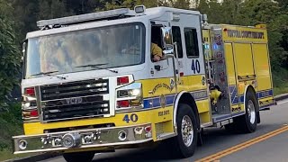 FIRST CATCH Ventura County FD Medic Engine 40  ME40  Clearing from a Vegetation Fire vcfd [upl. by Alfie]