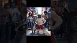 Cute pug want to eat icecream🍦 amp Raccoon helped him to buy some shorts pug meams raccoon [upl. by Atsirt]