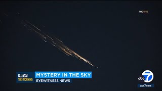 Did you see it Strange lights streak across SoCal skies [upl. by Friedrich]