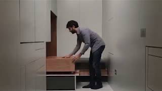 My transformable tiny house  part1 the murphy bed [upl. by Eymaj]