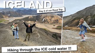 Were hiking in Landmannalaugar  things to do in Iceland [upl. by Leahcimaj]