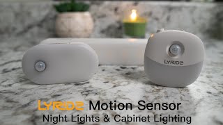 Motion Sensor LED Night Lights  For Closets Kitchen Bathrooms amp More  Lyridz Review [upl. by Aicilihp]