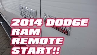 Dodge Ram 2014 Remote Start RAM 1500 by AutoToys com COMPUSTAR IDATALINK [upl. by Ahsotan130]