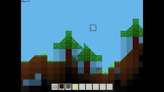 2D Minecraft but with triangles [upl. by Einiar]