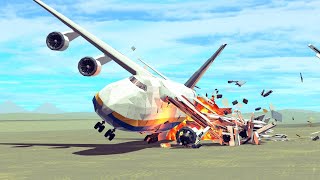 Satisfying Airplane Crashes 6 😱 Besiege [upl. by Aia]