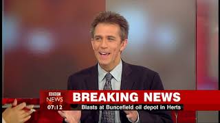 Buncefield Oil Depot Disaster  BBC News 24  11122005  0700am [upl. by Avir]