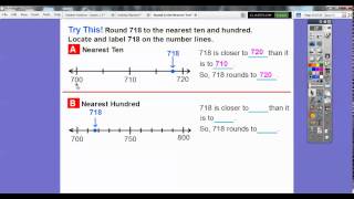 Round to Nearest Ten or Hundred  Lesson 12 [upl. by Prochoras]