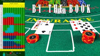 Blackjack Basic Strategy  BY THE BOOK ONLY [upl. by Llenel826]