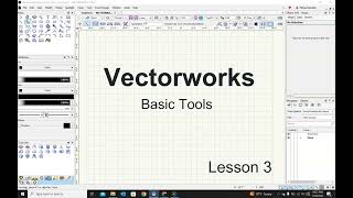 Vectorworks 3 Basic tools [upl. by Darra120]