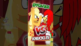 Applejack Vs Knuckles sonicthehedgehog mylittlepony mlp knucklestheechidna applejack twilight [upl. by Yrak]